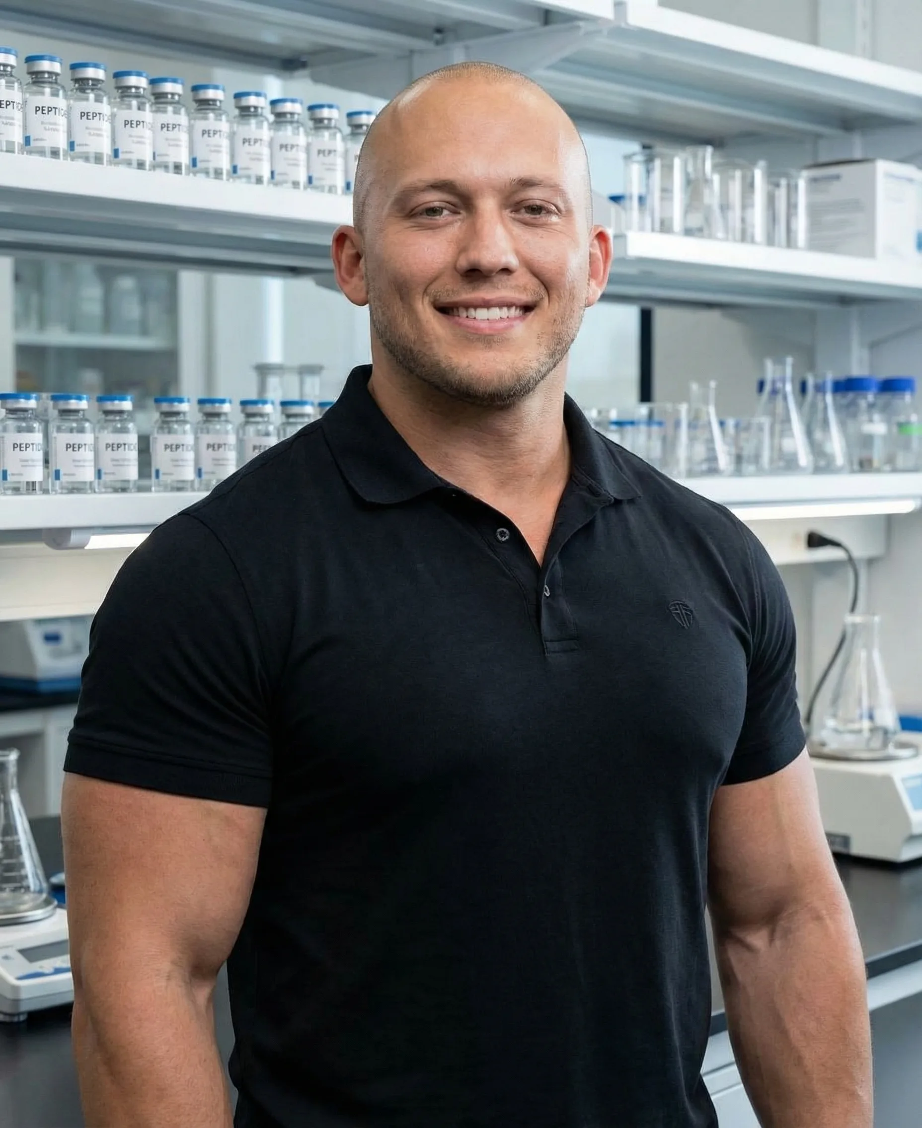 Dr. Aren Nilsson in research laboratory